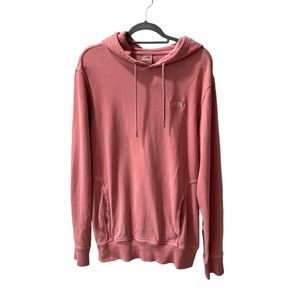 Mens The North Face Pink Drawstring Hoodie-Medium